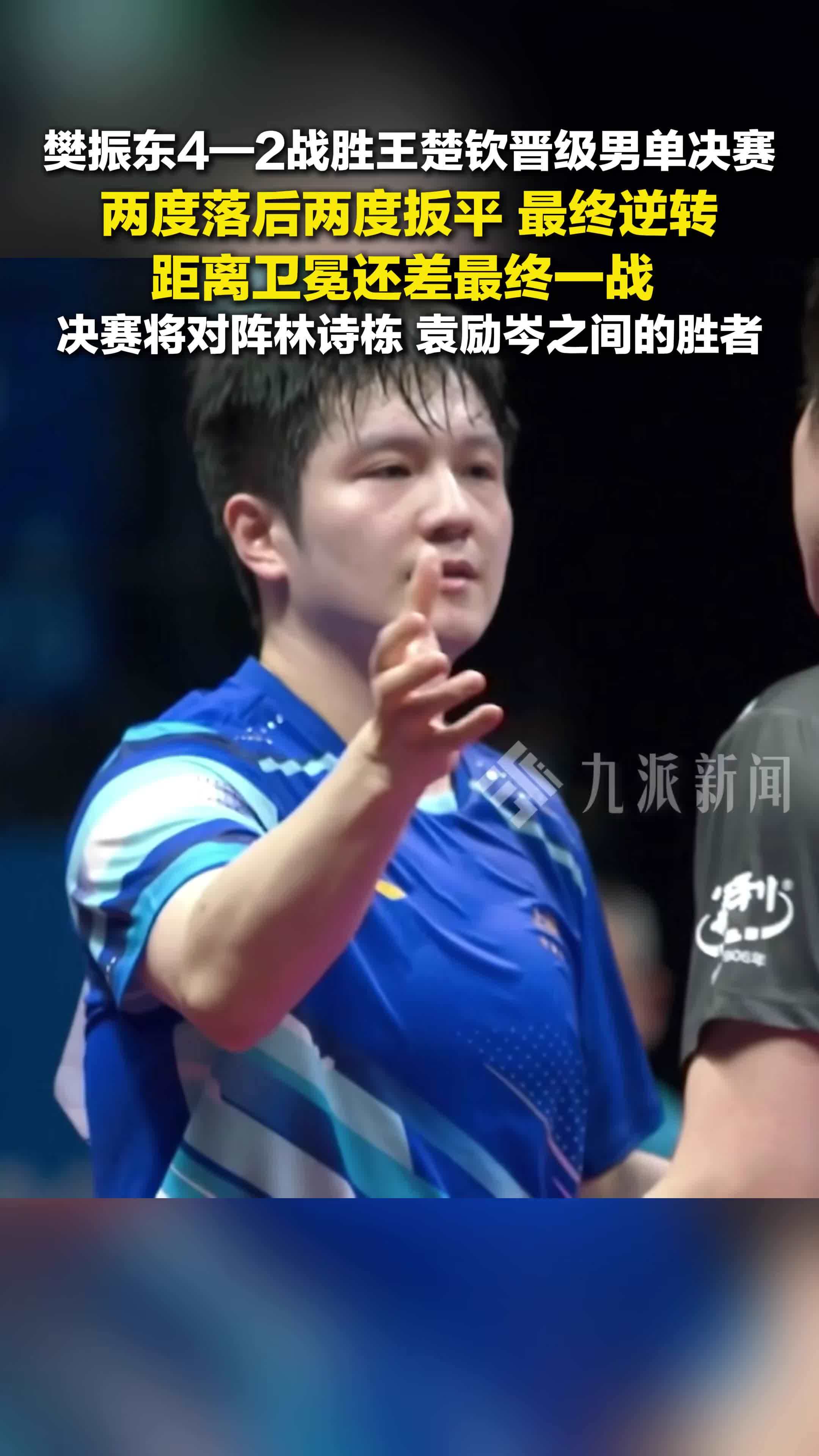 奥地利队力克法国队，樊振东刷新纪录的简单介绍